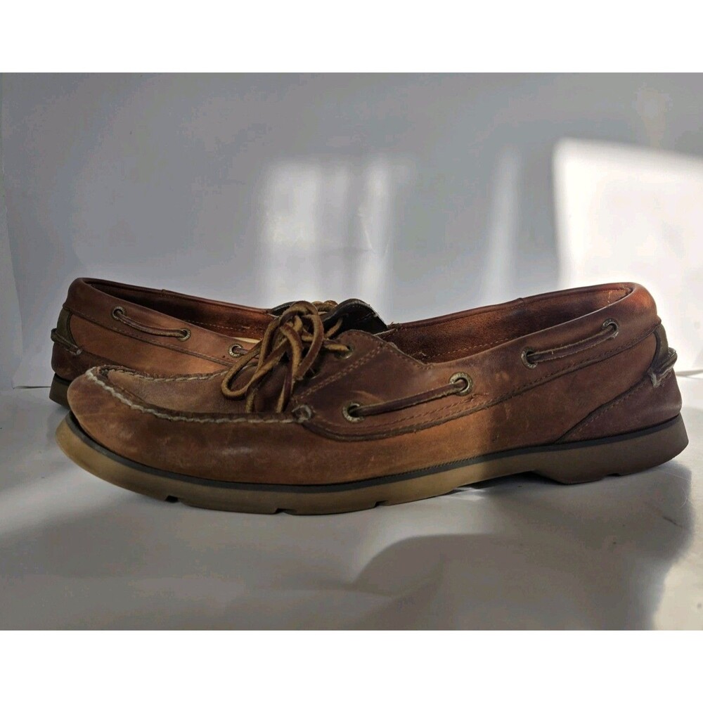 Sperry Shoes Mens 11 W Top-Sider Authentic Original Boat  Brown Leather 0194621
